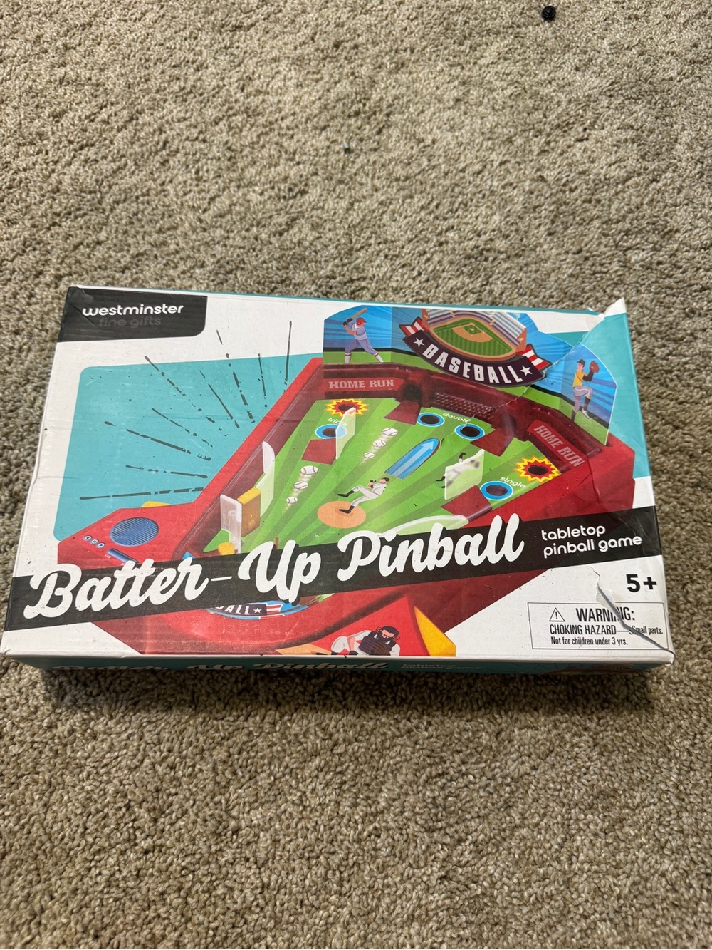 Westminster brand "Batter-Up Pinball" tabletop baseball game